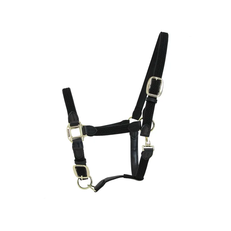 Kentucky Horsewear Plaited Nylon Halter Black